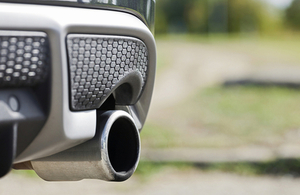 Close up of car exhaust