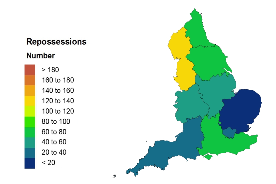 Repossession heat map