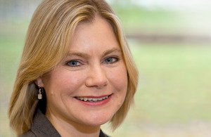 Photograph of Development Secretary Justine Greening