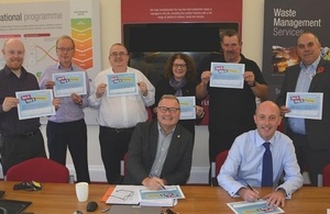 LLWR's Lead Team members sign anti-bullying Pledge Cards