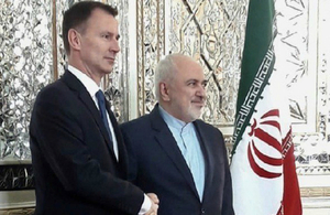 Jeremy Hunt with Iranian Government