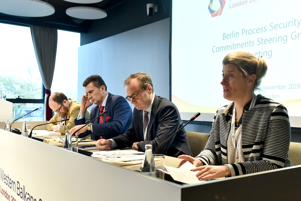 The first Berlin Process Security Commitments Steering Group meeting