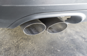 Photograph of a diesel exhaust