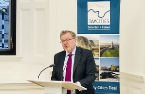 David Mundell speaks at the Tay Cities Deal Heads of Terms signing