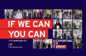 If We Can You Can campaign images showing British exporters