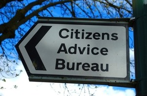 Out-of-home signage for the Citizens Advice Bureau By Savo Ilic at Shutterstock