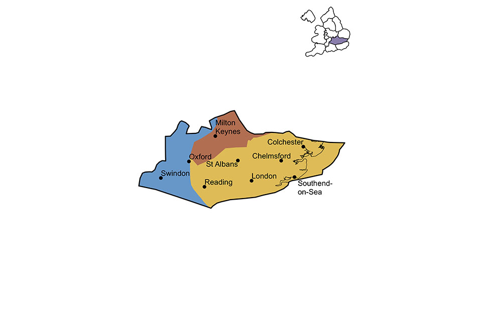 London and the Thames Valley region