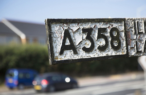 A358 signpost