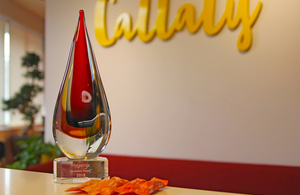 The Hygienix award with Callaly's Tampliners.
