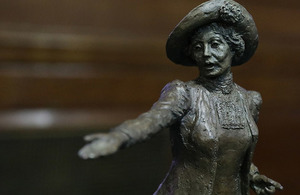 Emmeline Pankhurst statue maquette