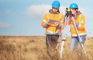 Engineers at work on a site