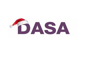 DASA logo with Santa hat