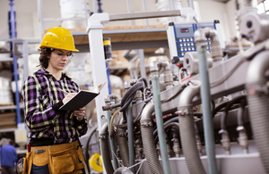 Image of a female engineer working