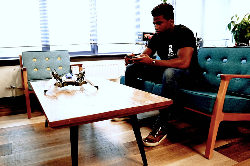 Silas interacting with MekaMon