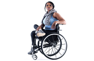 Image of disabled wheelchair user Anne