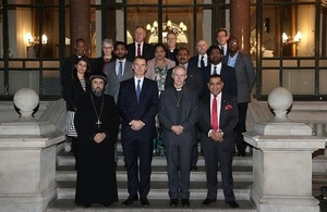 Jeremy Hunt with religious leaders