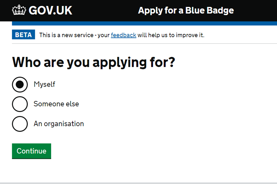 Let's get digital – new online system to cut Blue Badge application time -  GOV.UK