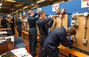 Electrician students