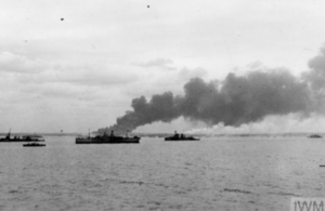 Ships off the coast of Normandy in June 1944.