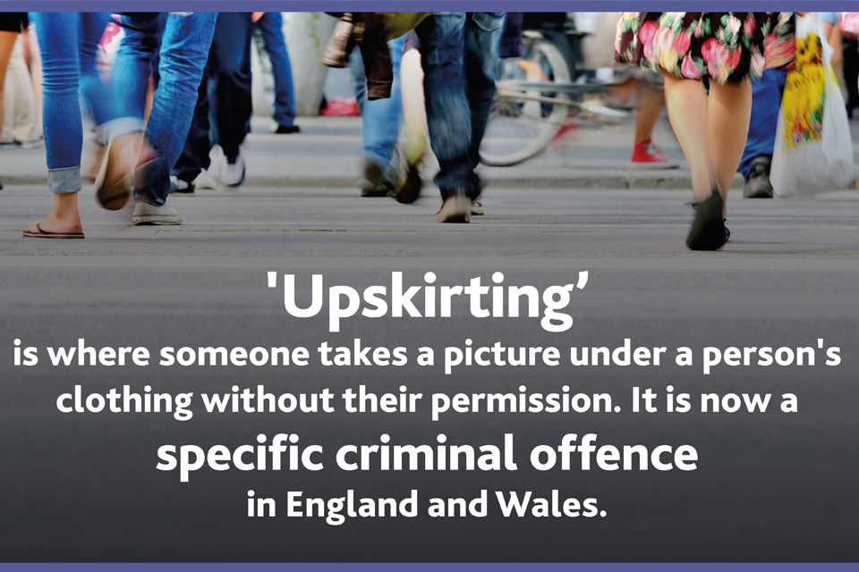 Upskirting: know your rights - GOV.UK