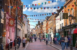 High street in the UK