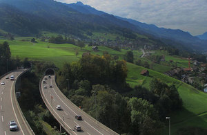 Motorway in Switzerland.