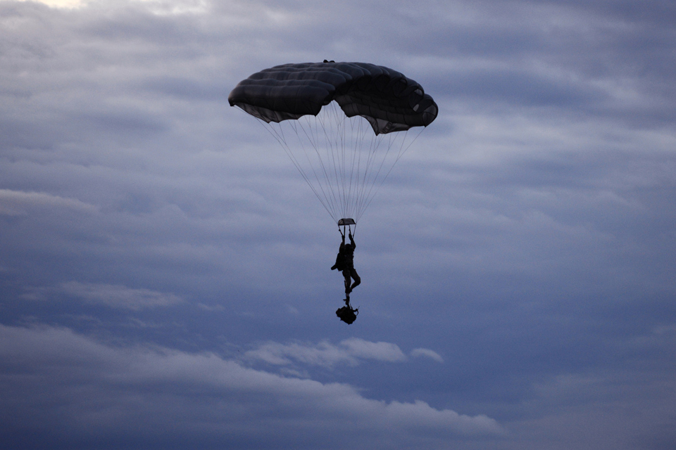 A paratrooper 