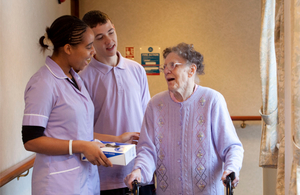 carers with elderly woman