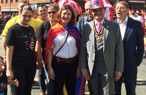 Minister for Equalities, Baroness Susan Williams at Manchester Pride