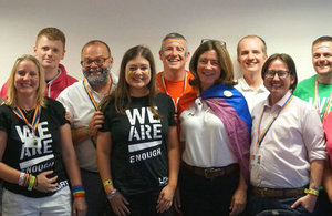 Minister for Equalities, Baroness Susan Williams at Manchester Pride