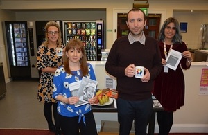 ED&I focus group members display some of the literature on offer