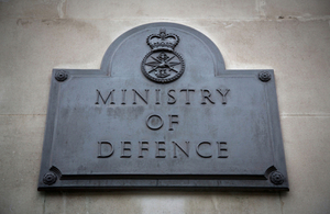 Ministry of Defence building plaque