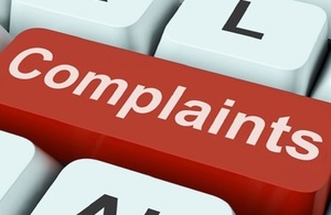 Complaints key on keyboard