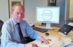 Chief Inspector at his desk