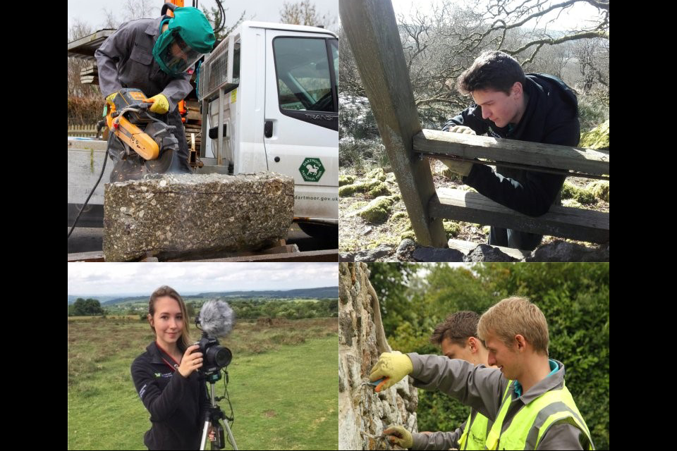 Image of Dartmoor National Parks apprentices.