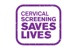 Logo for 'Cervical Screening Saves Lives' campaign