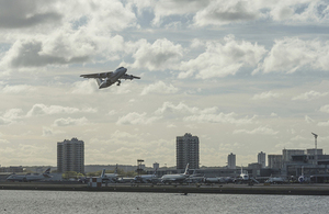 Airpanes at London City Airport.