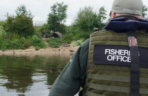 Environment Agency fisheries bailiffs in action