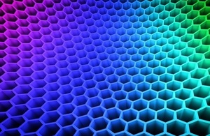 Graphene consists of a single layer of carbon atoms arranged in a hexagonal lattice