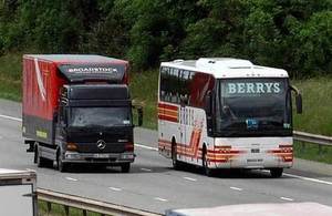 HGV and PSV on a motorway.