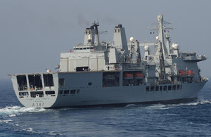 Royal Fleet Auxiliary (RFA) Fort Victoria [Picture: Crown copyright 2013]