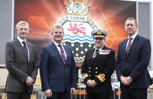 HMS Tamar was formally named in Glasgow today.