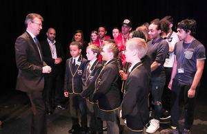 Jeremy Wright visits the BRIT school