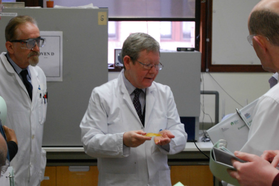 Michael Walker in the laboratory