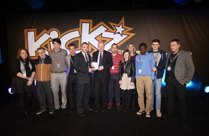 Damian Green at Kickz Awards 2013