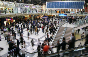 Passengers at Liverpool Street Station