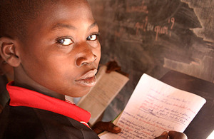 Young girl in school classroom