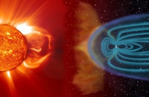 Coronal mass ejection reaching Earth