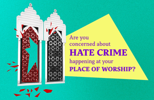 Are you concerned about hate crime happening at your place of worship?