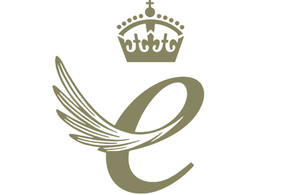 The logo of the Queen's Award for Enterprise